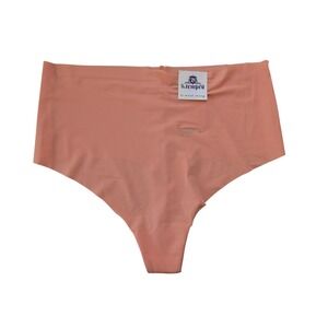 b.tempt'd b.bare‎ Hi-Waist Thong Medium Light Passion Oange NWT